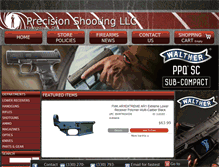 Tablet Screenshot of precisionshootingllc.com